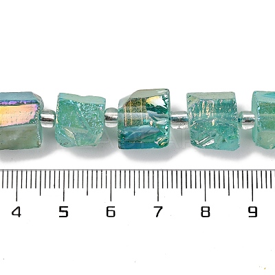 Electroplated Natural Quartz Beads Strands G-G767-02-18-1