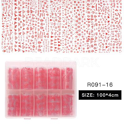 10Rolls Nail Art Transfer Stickers MRMJ-R091-16-1