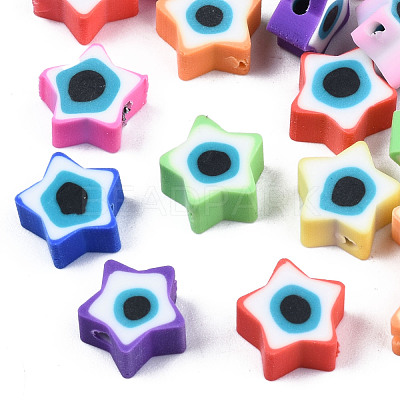 Handmade Polymer Clay Beads CLAY-T019-09-1