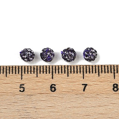 Polymer Clay Rhinestone Beads RB-A053-4mm-18-1