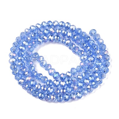 Electroplate Glass Beads Strands EGLA-A044-T3mm-B14-1