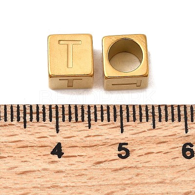 304 Stainless Steel European Beads STAS-D382-02T-G-1