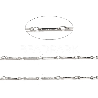 Tarnish Resistant 304 Stainless Steel Rectangle Link Chains CHS-G025-11P-1