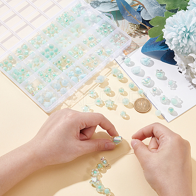Transparent Acrylic Beads TACR-AR0001-24-1