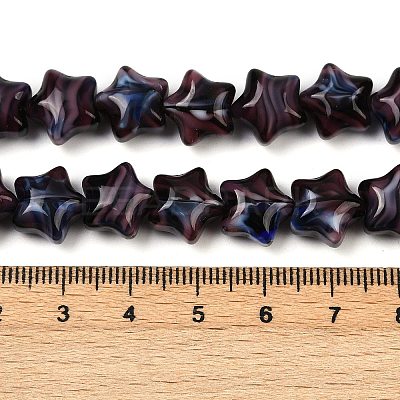 Handmade Millefiori Glass Beads Strands LAMP-H067-01K-1
