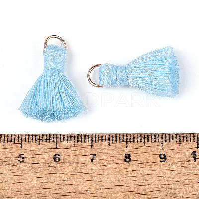 Polycotton(Polyester Cotton) Tassel Pendant Decorations X-FIND-S280-11-1