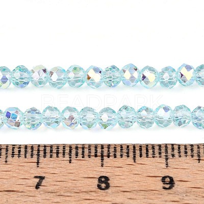 Transparent Glass Beads Strands EGLA-N016-3mm-01-1