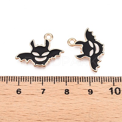 Halloween Theme Alloy Enamel Pendants PALLOY-N176-43-RS-1