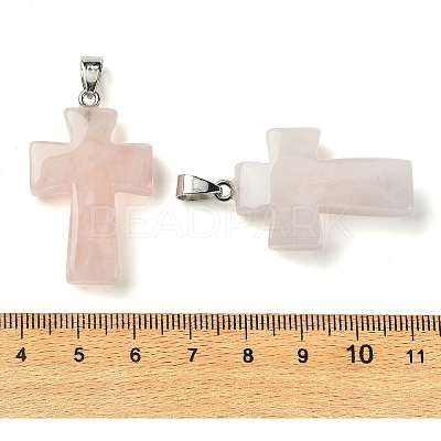 Natural Rose Quartz Pendants GG-K002-11O-1