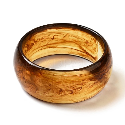 Round Acrylic Bangle for Women BJEW-A141-03A-1