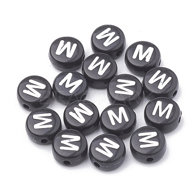Opaque Acrylic Beads SACR-N002-02M-1