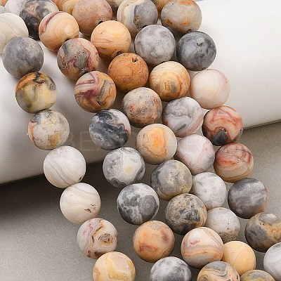 Natural Crazy Lace Agate Beads Strands G-Q462-10mm-12-1