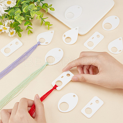 30Pcs 3 Style Acrylic Thread Winding Boards FIND-PH0010-06B-1
