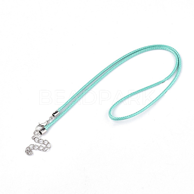 Waxed Cord Necklace Making NCOR-T001-12-1