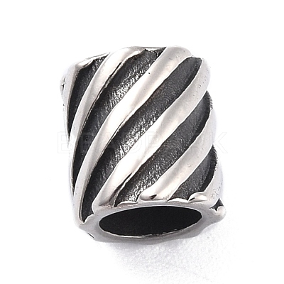 304 Stainless Steel Tube Beads STAS-I190-10AS-1