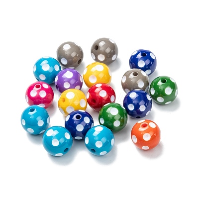 Mixed Chunky Bubblegum Acrylic Beads X-SACR-S146-20mm-M-1