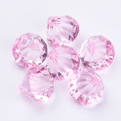Transparent Acrylic Pendants X-TACR-Q260-C-V03-1