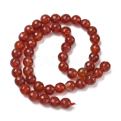 Dyed & Heated Natural Agate Beads Strands G-P539-D01-09-1
