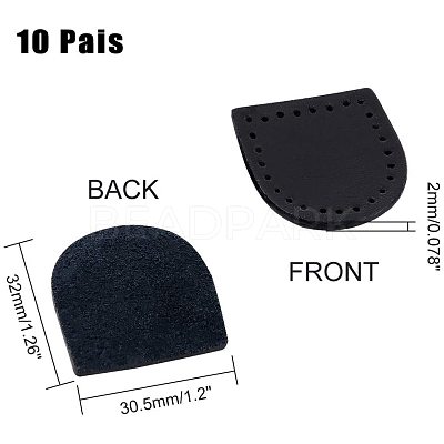 Leather Zipper Puller Tail AJEW-PH0017-51-1