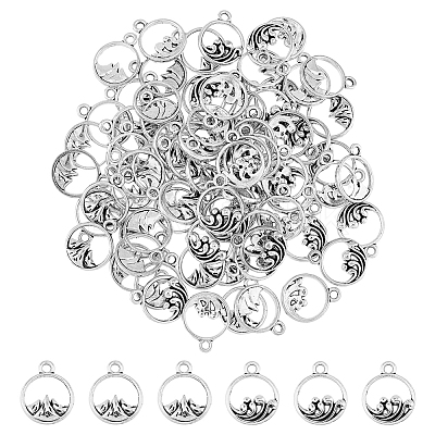 80Pcs 2 Styles Alloy Charms FIND-DC0004-27-1