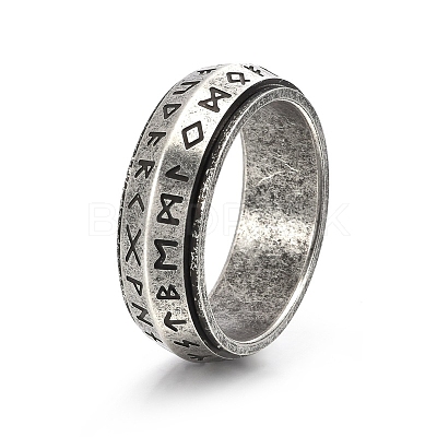 Rotatable Stainless Steel Finger Ring PW-WG27E87-32-1