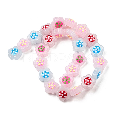 Glass Beads Strands LAMP-R145-07-1