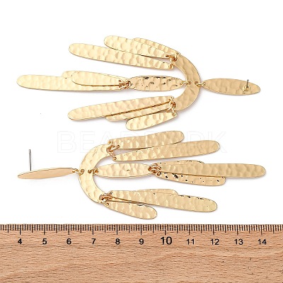 Zinc Alloy Oval Chandelier Earrings EJEW-Z107-03G-01-1