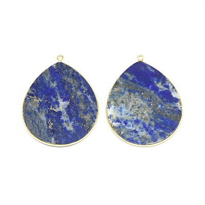 Dyed Natural Lapis Lazuli Pendants G-E526-01E-1