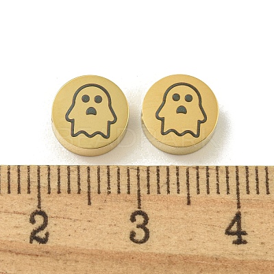 Halloween 304 Stainless Steel Beads STAS-U017-01G-B-1