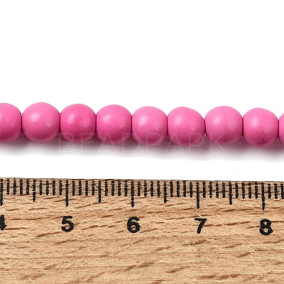 Synthetic Turquoise Beads Strands TURQ-G106-6mm-02K-1