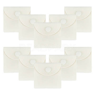 Square Velvet Jewelry Package Bags ABAG-WH0035-055A-03-1