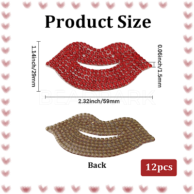12Pcs Hotfix Rhinestone FIND-GF0008-65A-1