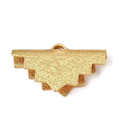 Brass Ribbon Crimp Ends KK-G385-01LG-1