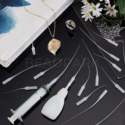 400Pcs 2 Style Plastic Glue Dispensing Dropper Rubber Hose TOOL-PH0001-71-1