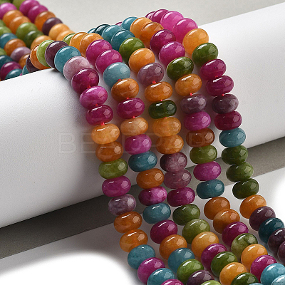 2 Strands Natural White Jade Beads Strands G-PA0001-87-1