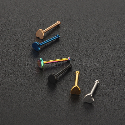 304 Stainless Steel Heart Nose Bone Rings WG0DFB7-01-1