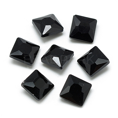 Pointed Back Glass Rhinestone Cabochons RGLA-T027-8x8mm-23-1