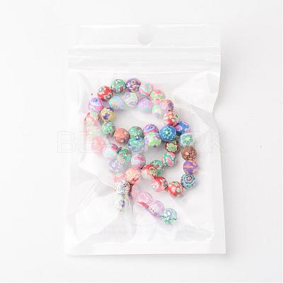 8mm Mixed Handmade Polymer Clay Round/Ball Beads X-FIMO-8D-1