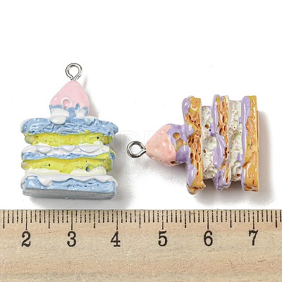 Imitation Food Resin Pendants RESI-E054-01P-1