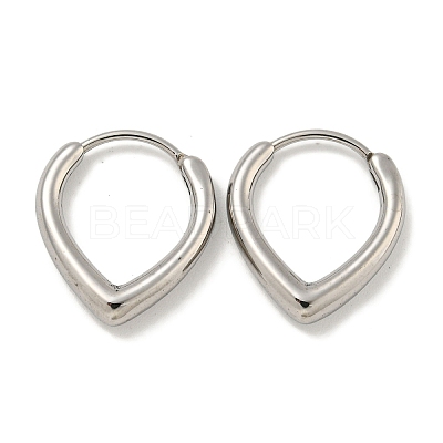 316 Surgical Stainless Steel Hoop Earrings EJEW-D096-18F-AS-1