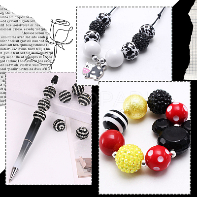 20Pcs 10 Styles Acrylic & Resin Beads Sets DIY-PA0001-02A-1