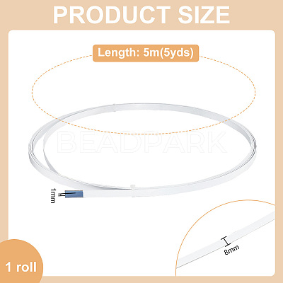 PVC Covered Steel Boning for Bridal Dress Bustle DIY-WH0430-067-1