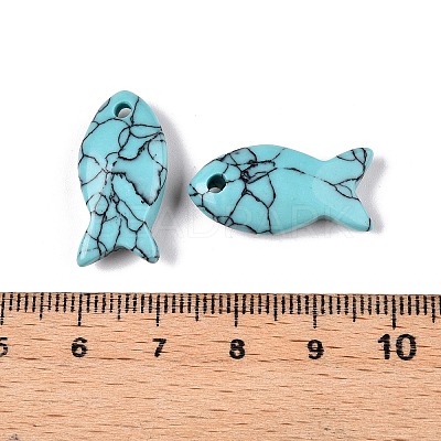 Synthetic Turquoise Pendants G-N342-106K-1