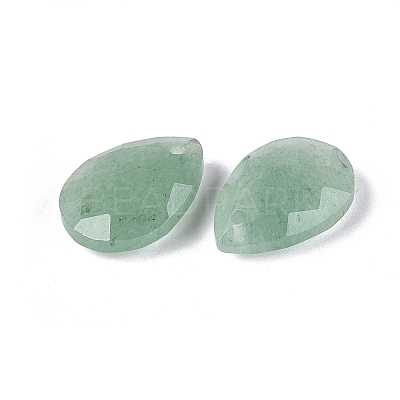 Synthetic Green Strawberry Quartz Pendants G-N362-13J-1
