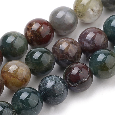Natural Indian Agate Beads Strands G-S259-31-6mm-1
