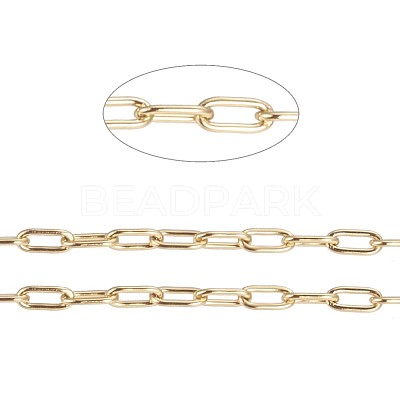 Ion Plating(IP) 304 Stainless Steel Paperclip Chains CHS-F010-01A-G-1