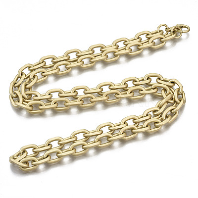 Iron Cable Chains Necklace Making MAK-N034-003A-MG-1