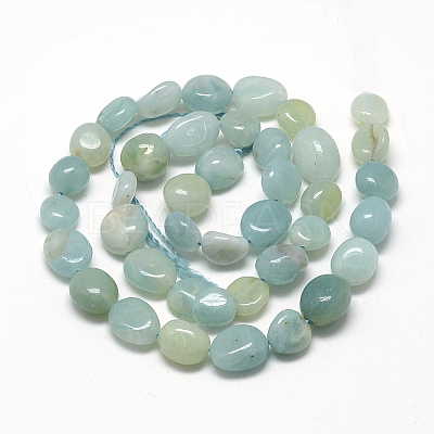 Natural Amazonite Beads Strands X-G-R445-8x10-21-1