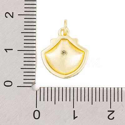 Rack Plating Brass Enamel Pendants KK-P269-09G-01-1