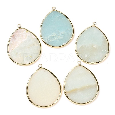 Natural Amazonite Pendants G-E526-01B-1